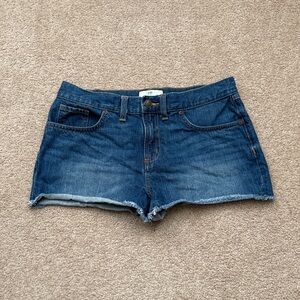 Southern Tide Mid Rise Cut Off Dark Wash Denim Shorts Size 28